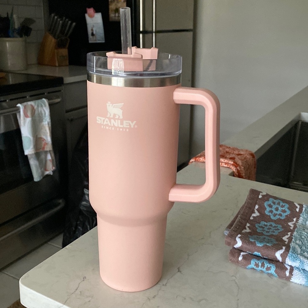 Pink 40OZ Stanley Cup- Used, but in good condition. Minor scratches.